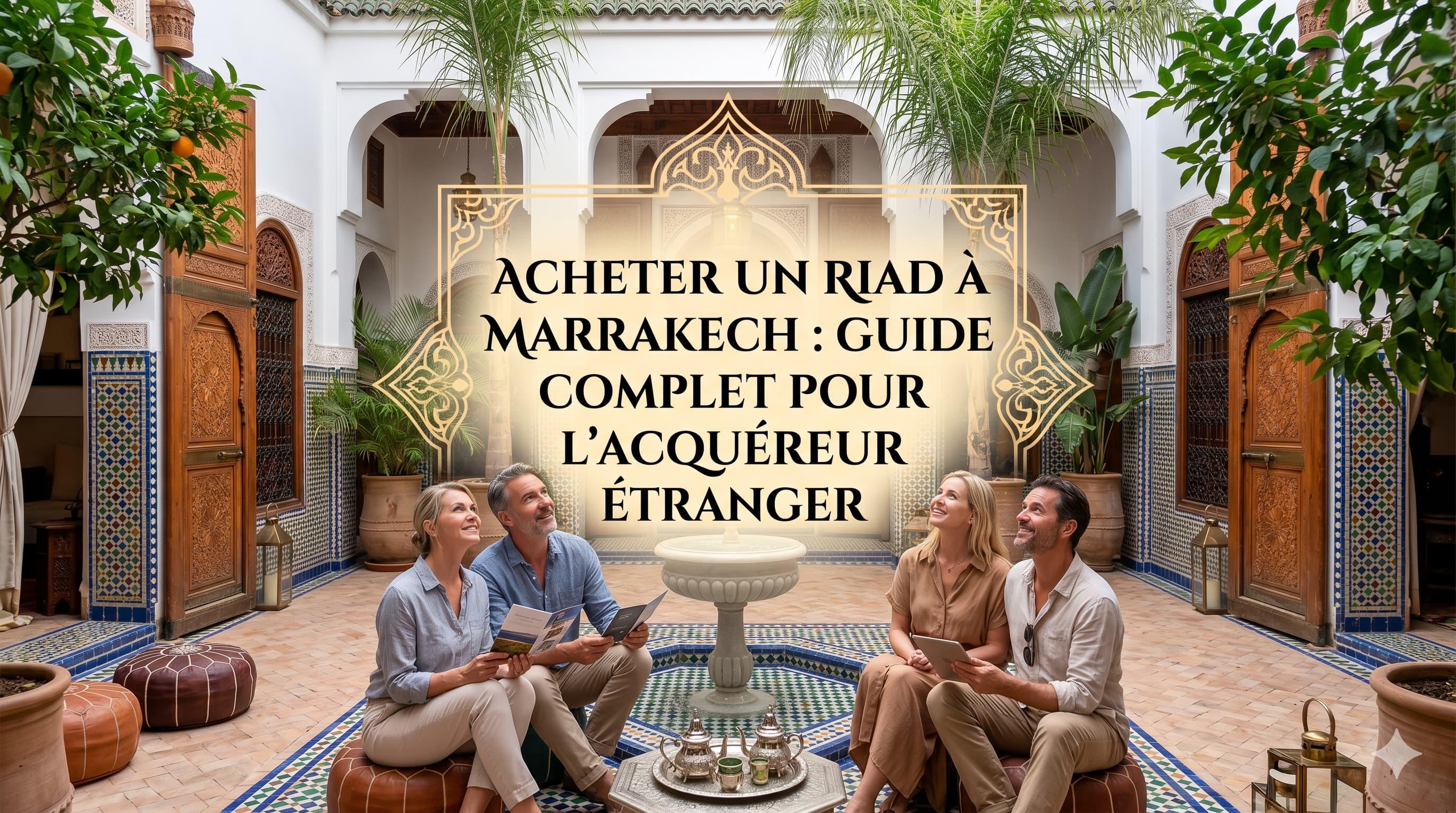 Acheter un Riad à Marrakech : Guide Complet pour l'Acquéreur Étranger