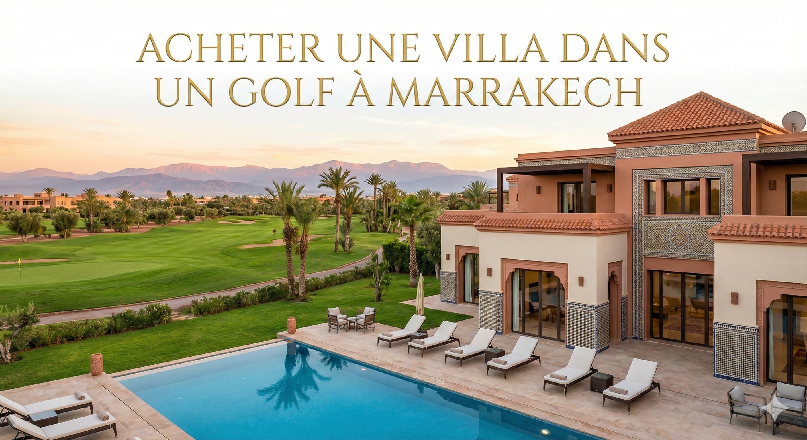 Acheter une Villa dans un Golf à Marrakech