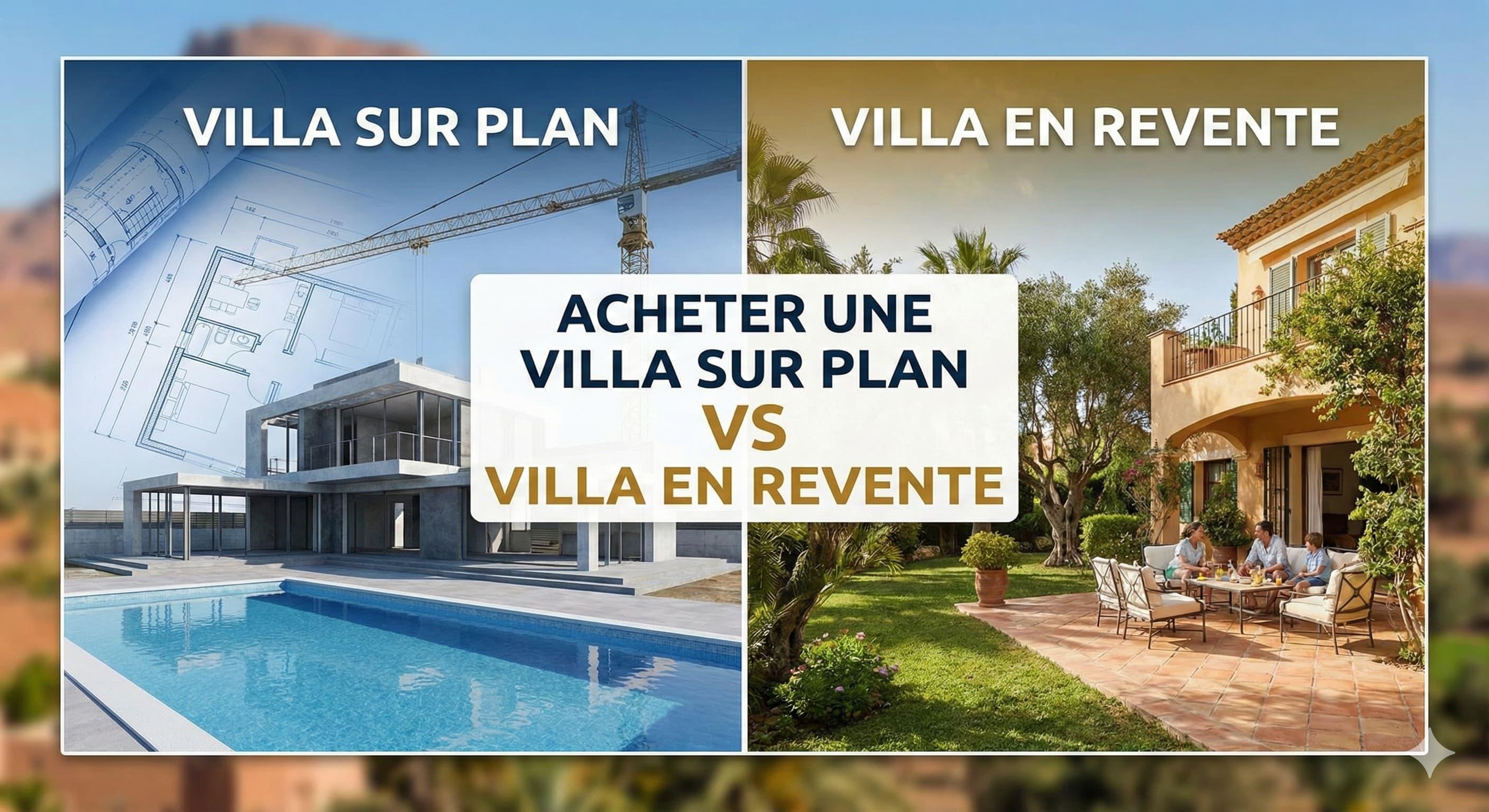 Acheter une Villa sur Plan vs Villa en Revente à Marrakech