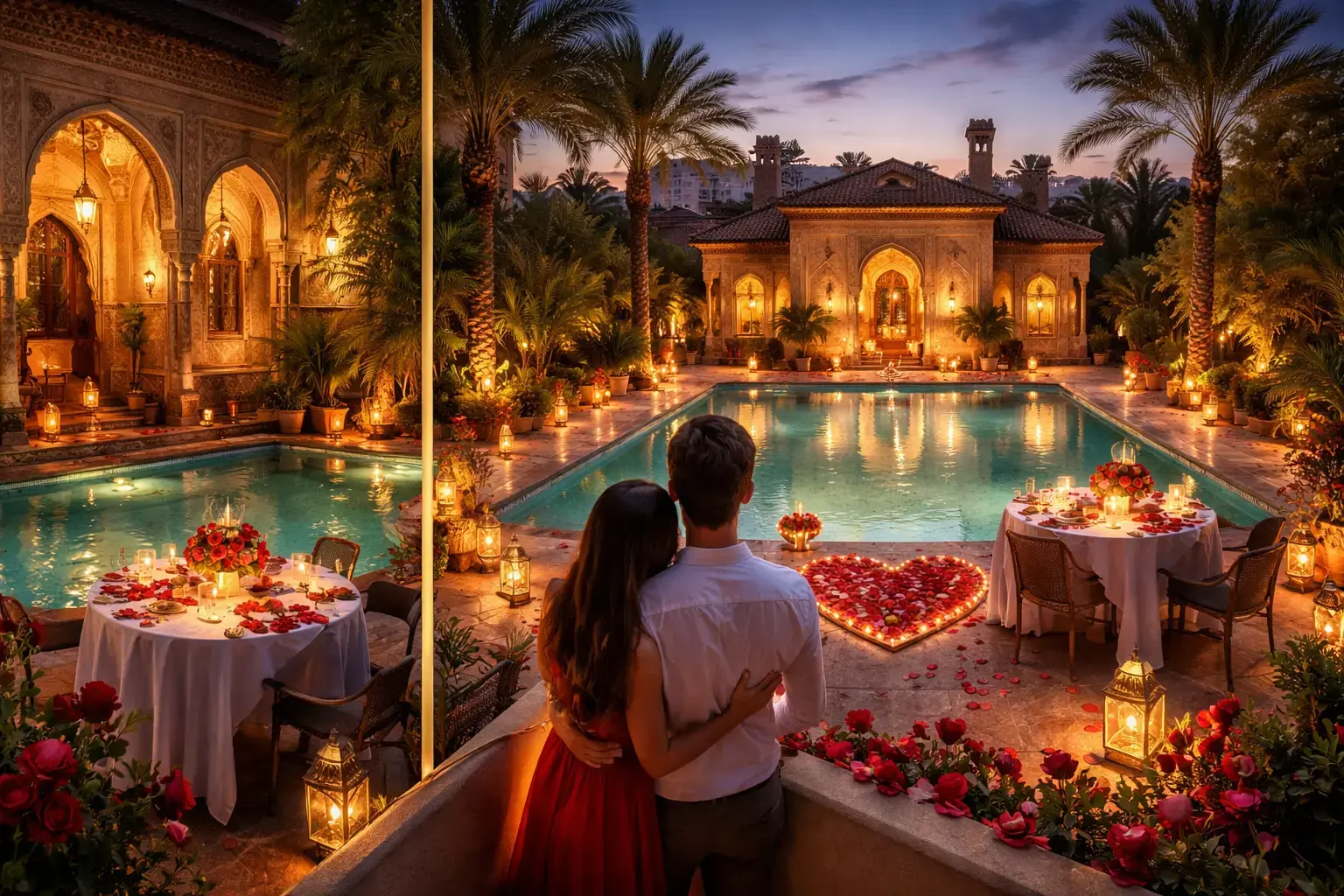 عقارات رومانسية في مراكش لعيد الحب: الرياضات والفيلات