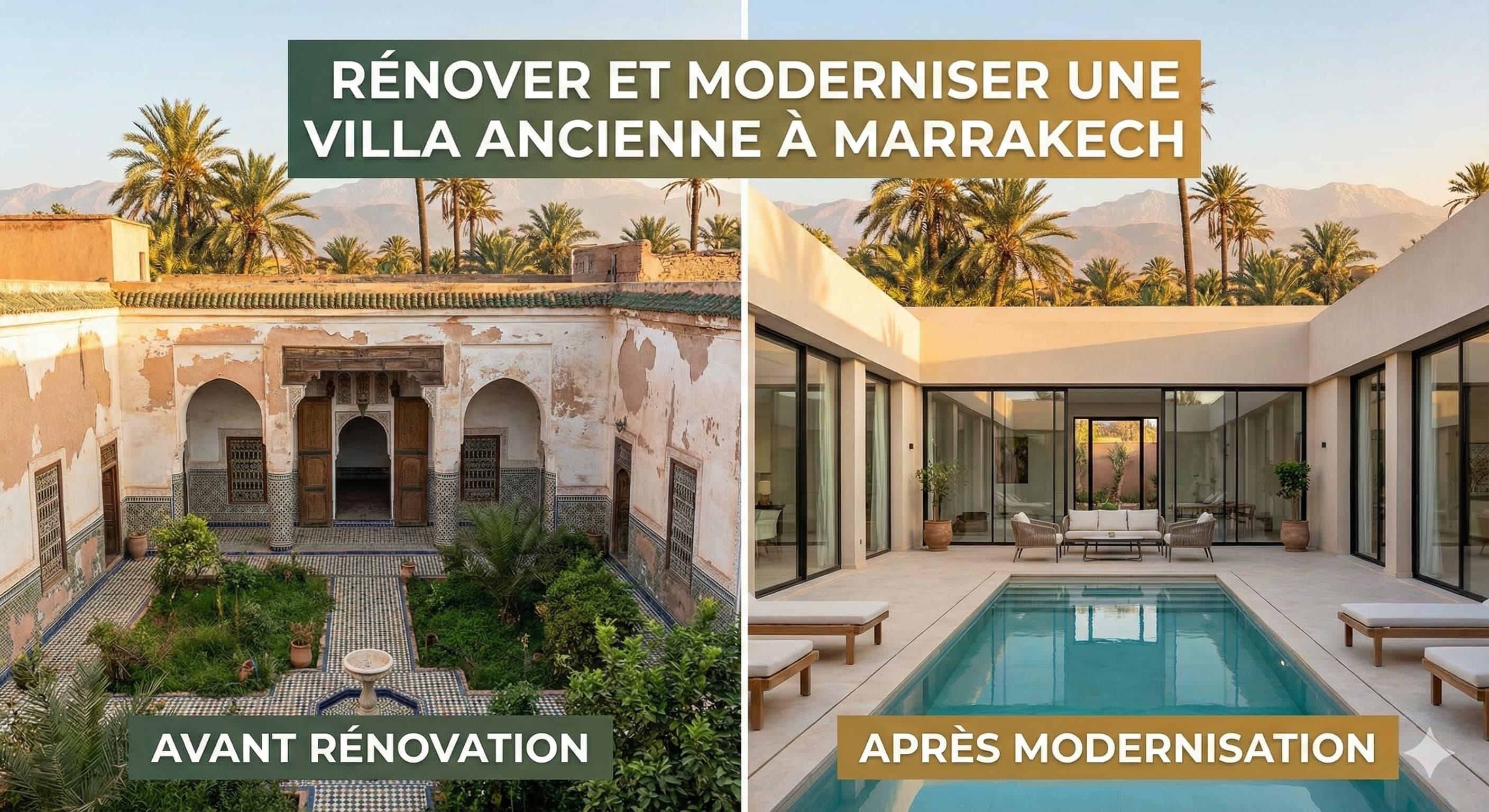 Rénover et Moderniser une Villa Ancienne à Marrakech