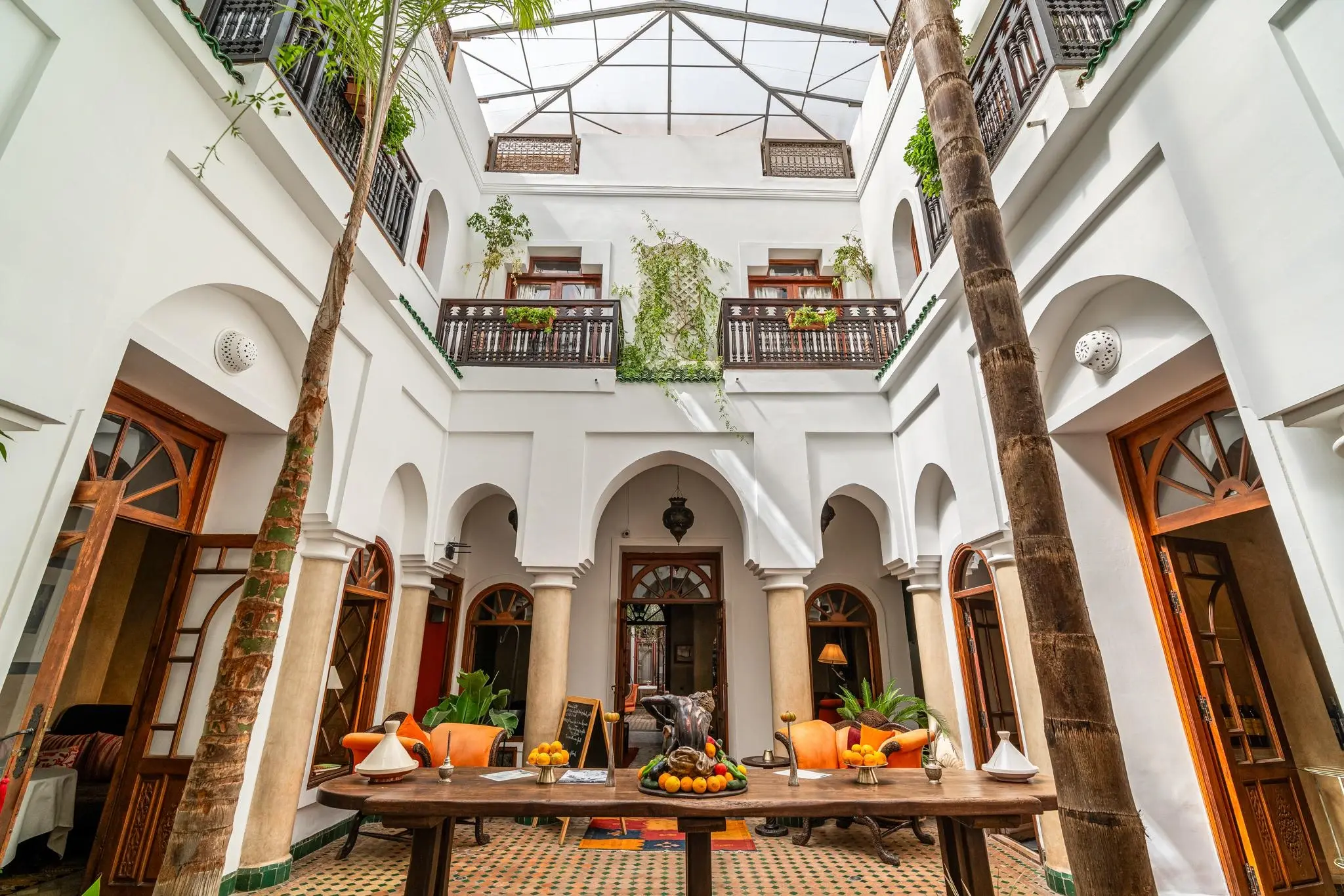 Riad patio in Marrakech