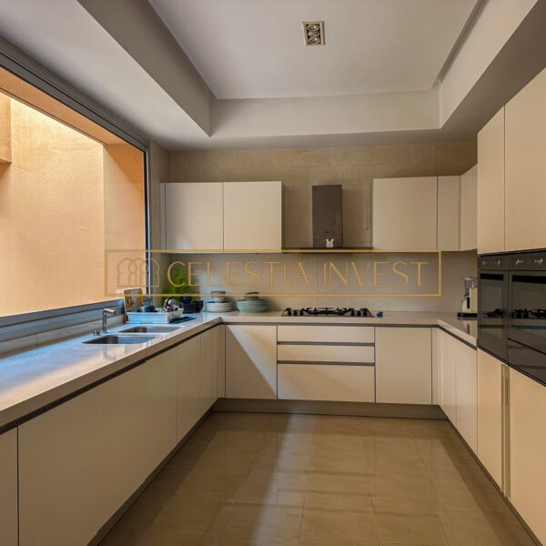 Bright, airy kitchen with state-of-the-art appliances.